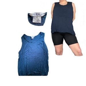 Ulla Popken Womens Plus 18/20 Relax Fit Sleeveless Blouse Casual